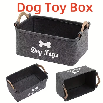Felt Pet Toy Storage Box 1