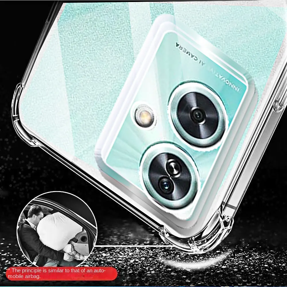 Durable Clear Soft TPU Shockproof Phone Case - Transparent Protective Cover