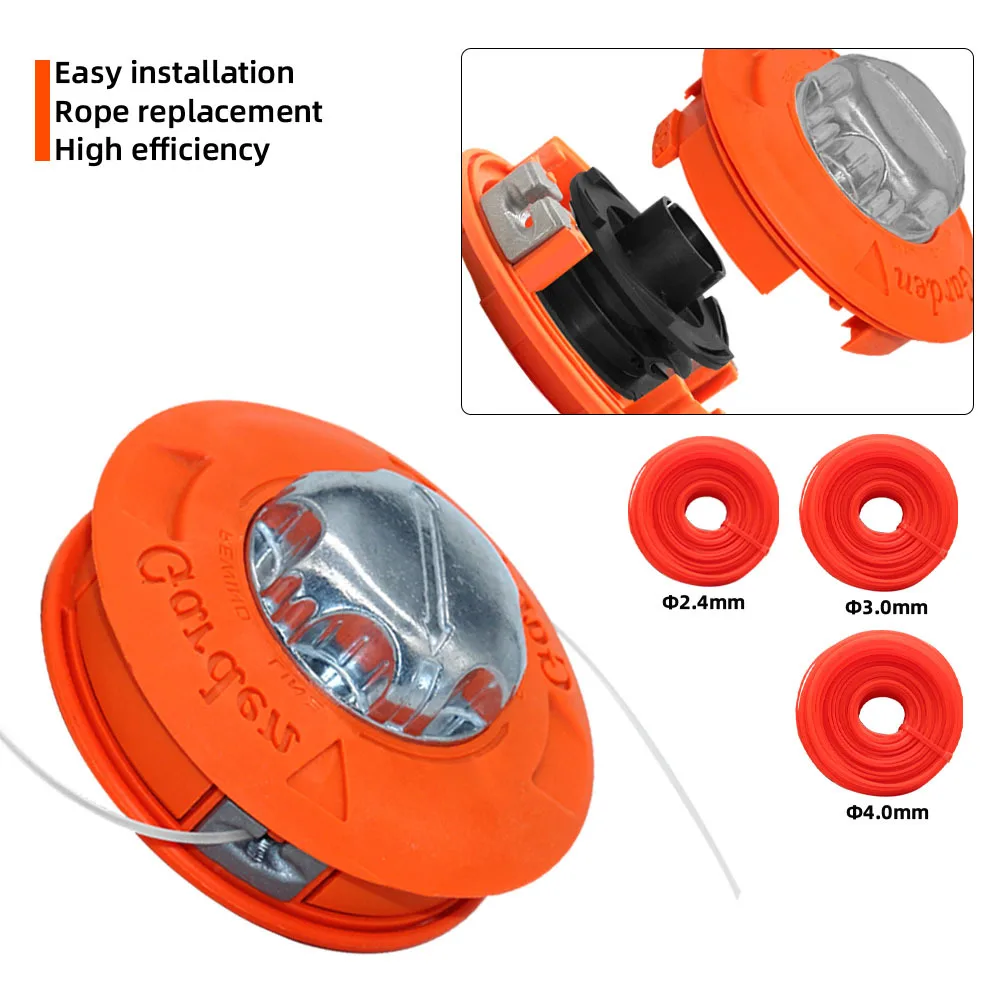 Universal Fit String Trimmer Replacement Bump Head Automatic Grass Trimmer Head for Gasoline Garden Machinery Brush Cutter