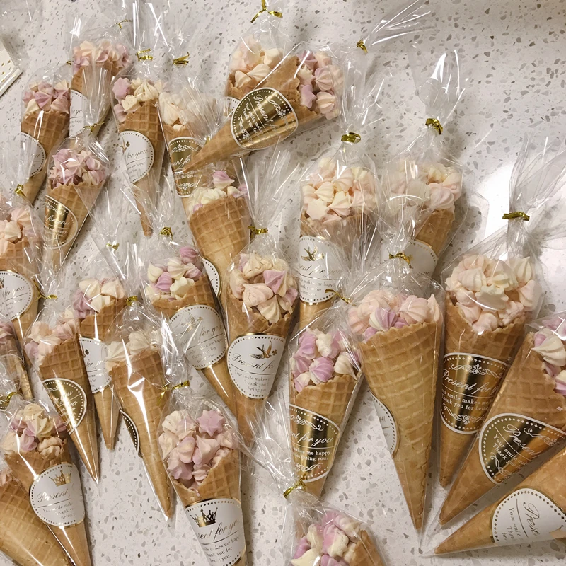 LBSISI Life-Bolsa de celofรกn transparente para dulces, embalaje para hornear, aperitivos, palomitas de maรญz, boda, fiesta de Navidad, bolsa de