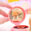 1 Pcs Small Size Hair Comb with Folding Mirror Traveling Portable Massage Folding Comb Women Girl Hair Brush Styling Tools 5
