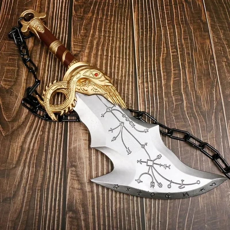 45cm God of War 4 Sword Kratos Cosplay Prop Sabre PU Athena Blade Chaos Ghost Leviathan AXE Real Size Japanese Katana Kid Toy cosplay sword