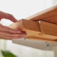 Walnut Under Desk Drawer Organizer Pencil Holder Workspace Accessory with Self-Adhesive Mount, Office, Desk Organization 4