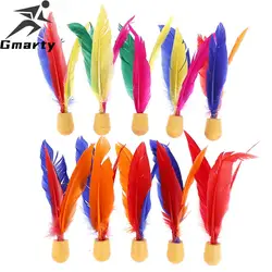 Jianzi-Volante de plumas para ejercicio físico, 10 piezas, China