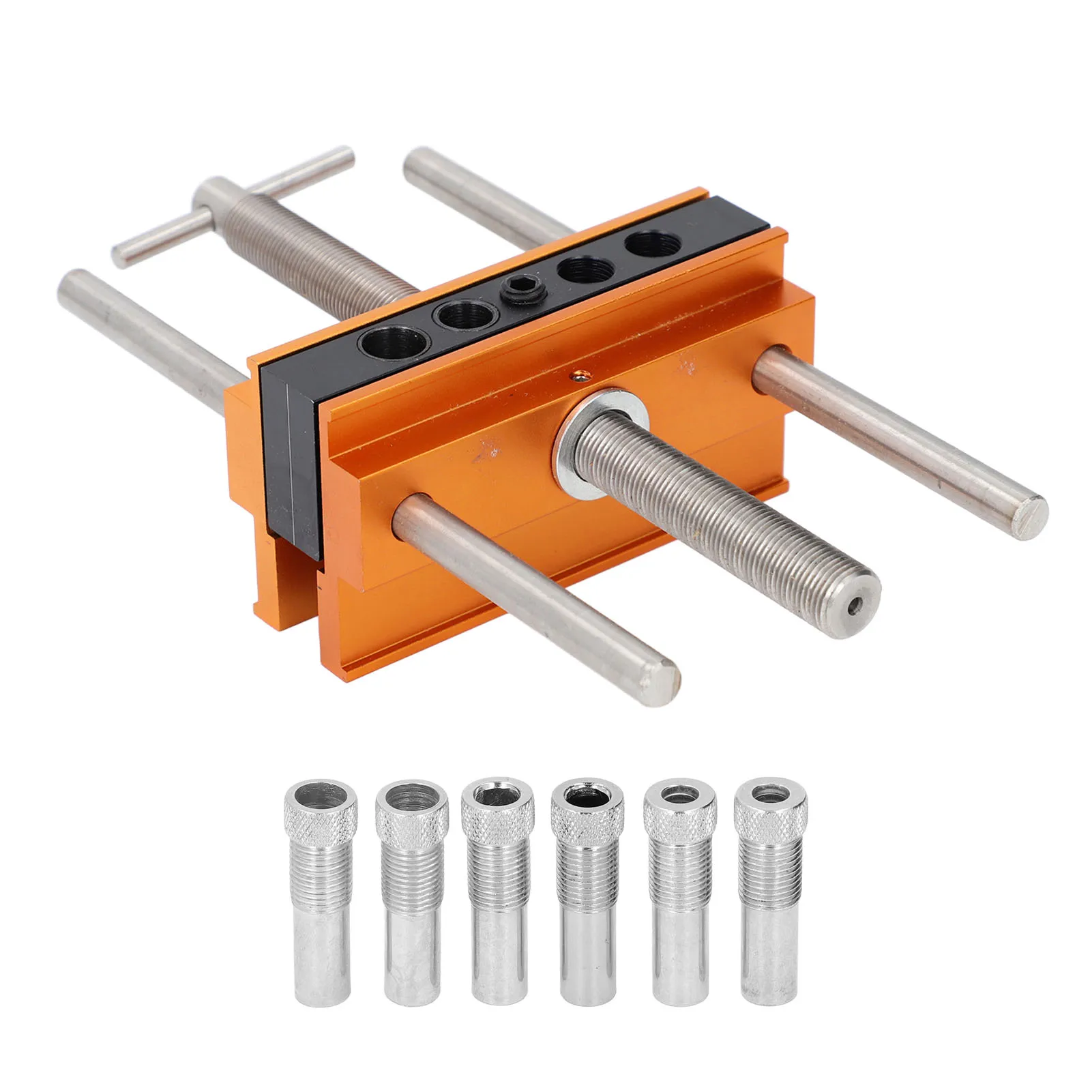 Self Centering Dowel Jig Dowel Jig Drill User Friendly Adjustable Width 1/4 To 1/2 Inch with 6 Bushings for Wood Projects