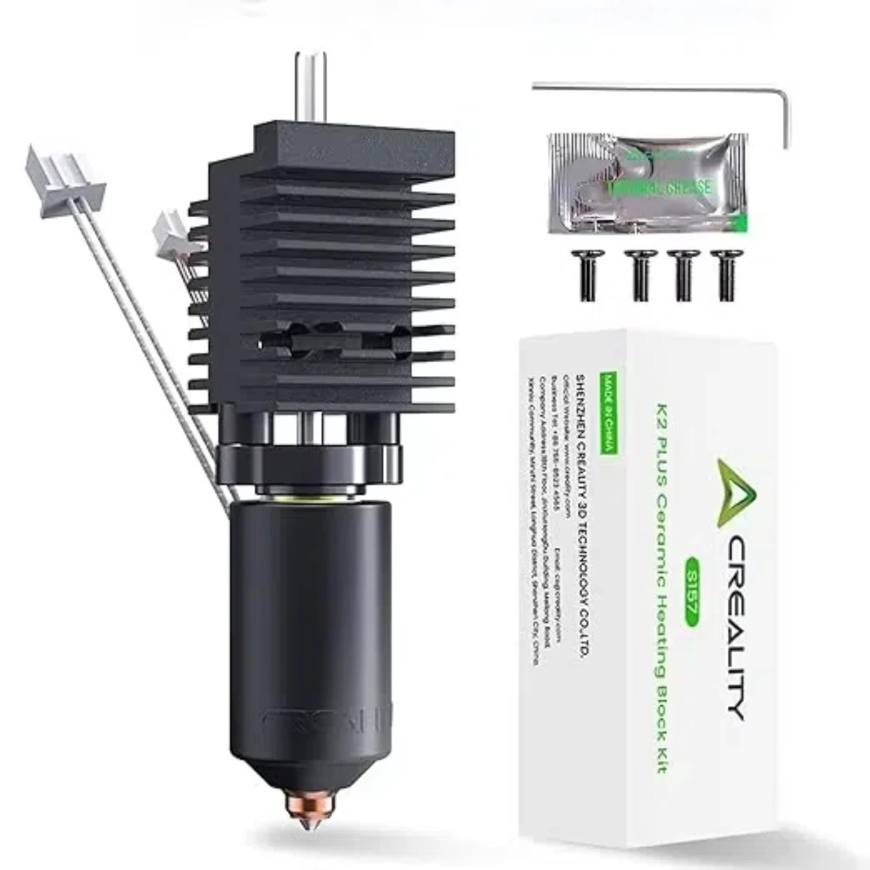 Hotend for Creality K2 Plus Ceramic Heating Block Replacement