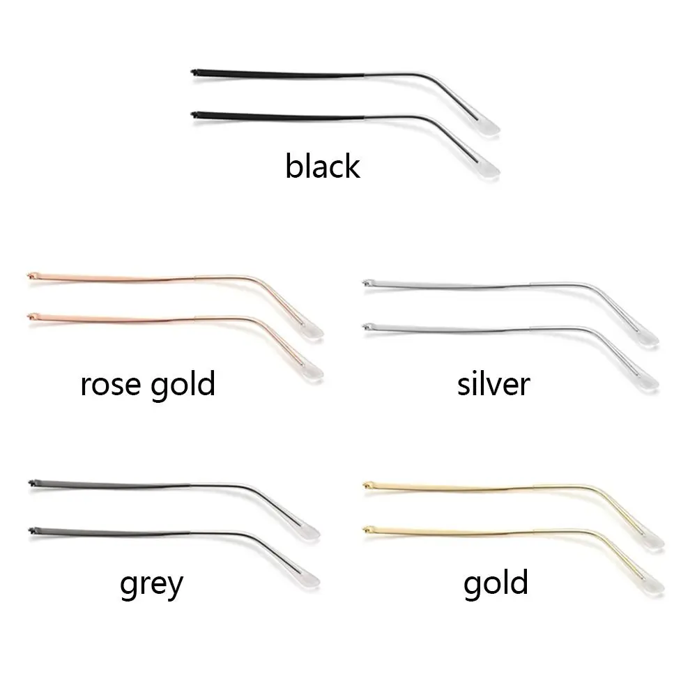 Transparent Foot Cover Glasses Arm Replacement Leg Sunglasses Eyeglasses Replacement Metal Leg Repair Eyewear Accessories 1 Pair Eyeglasses Frames Eyeglass Frames Square Sunglasses Square Eyeglasses Myopia Glasses Optical Glasses Eyeglasses Accessories