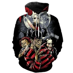 Horror movie Halloween Michael Myers 3D printed men's and women's hoodies fashion casual new Kids Pullovers Tracksuit Clothing