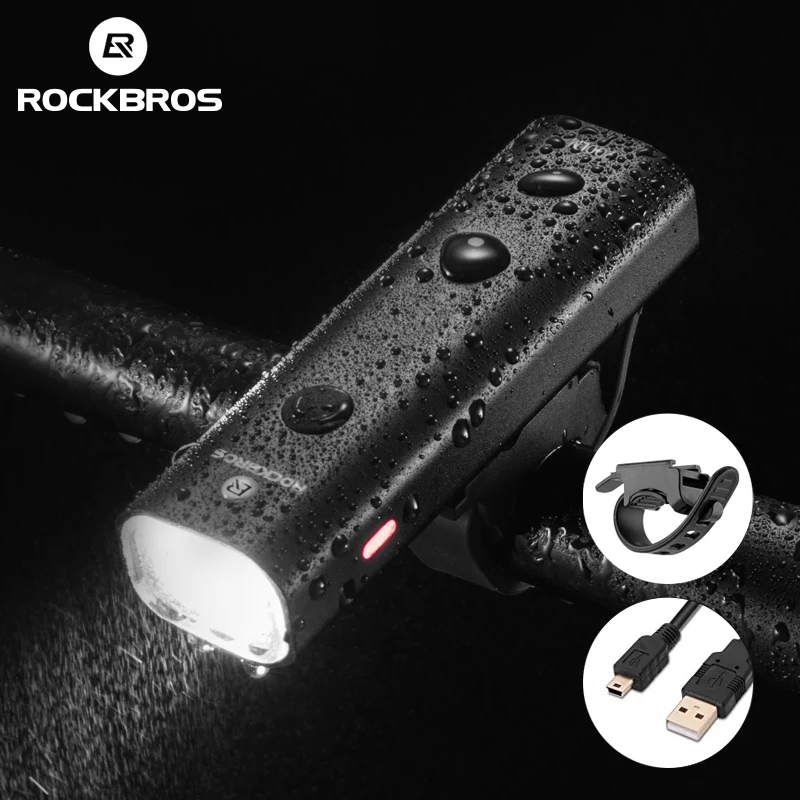 ROCKBROS 자전거 라이트 방수 USB 충전식 LED 2000mAh MTB, 전면 램프 헤드 라이트 알루미늄 초경량 손전등 자전거 라이트|Bicycle Light| - AliExpress