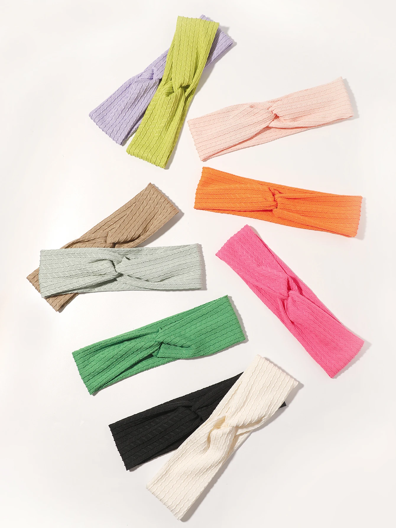 

2Pcs Women Cotton Headbands Knotted Yoga Headband Girls Solid Color Skincare Elastic Hair Bands Makeup Turban Hair Accessories