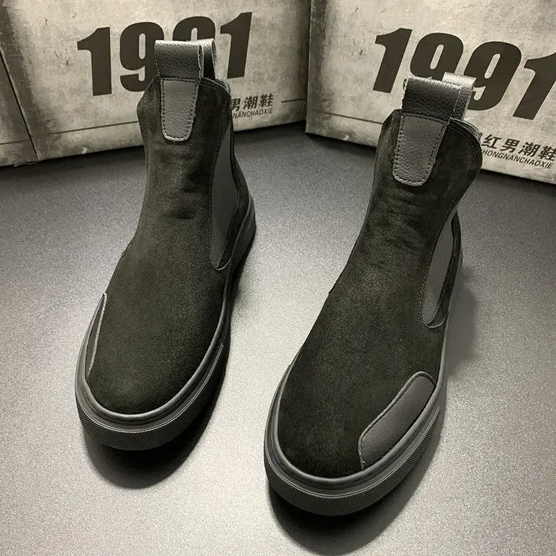 

Men's Shoes Men's New Men's High-top Boots Men's Trend Fashion Cotton Shoes Men's Warm Winter Boots Men ankle boots