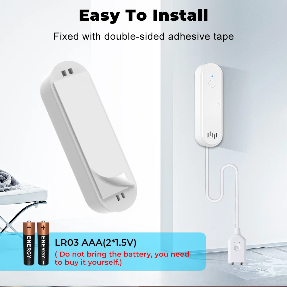 Tuya Smart Sensore Di Perde Di Inondazione Monor Remoto WiFi - Foto 9