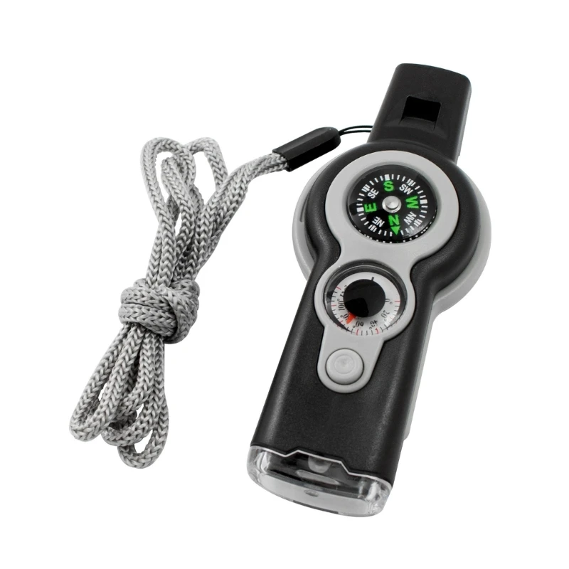 

7 in 1 LED Light Thermometer Compasses Outdoor Survival Emergencies Tool