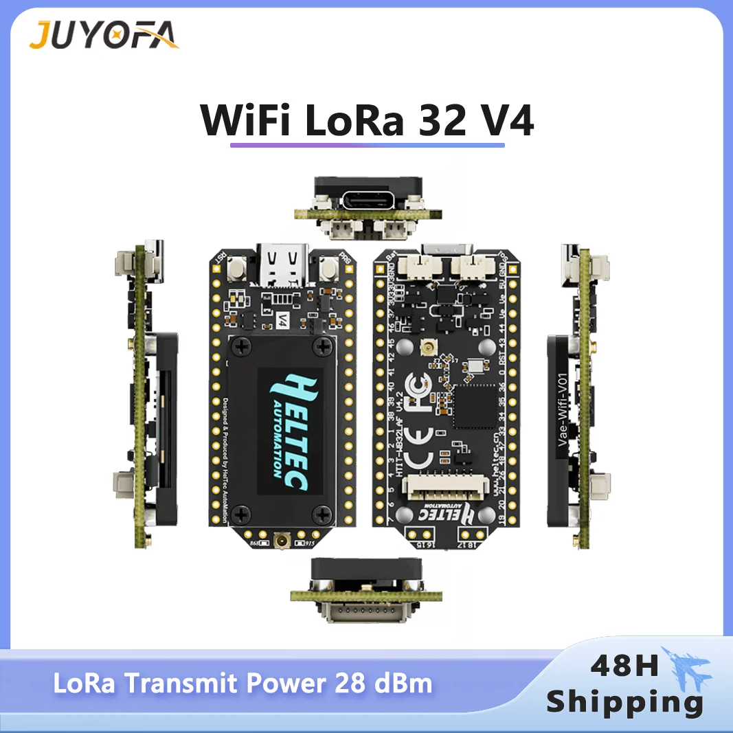 New Meshtastic WiFi LoRa 32 V4 ESP32S3 SX1262 Solar Powered Dev-Board ...