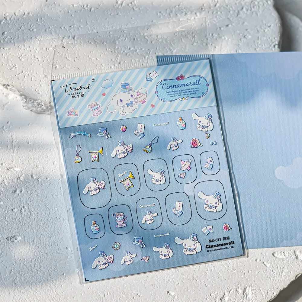 5D Cartoon Cinnamoroll hellokitty Nail Art Stickers Nail Decals Sanrio Anime Nail Art Decoration Nail Art Supplies 4