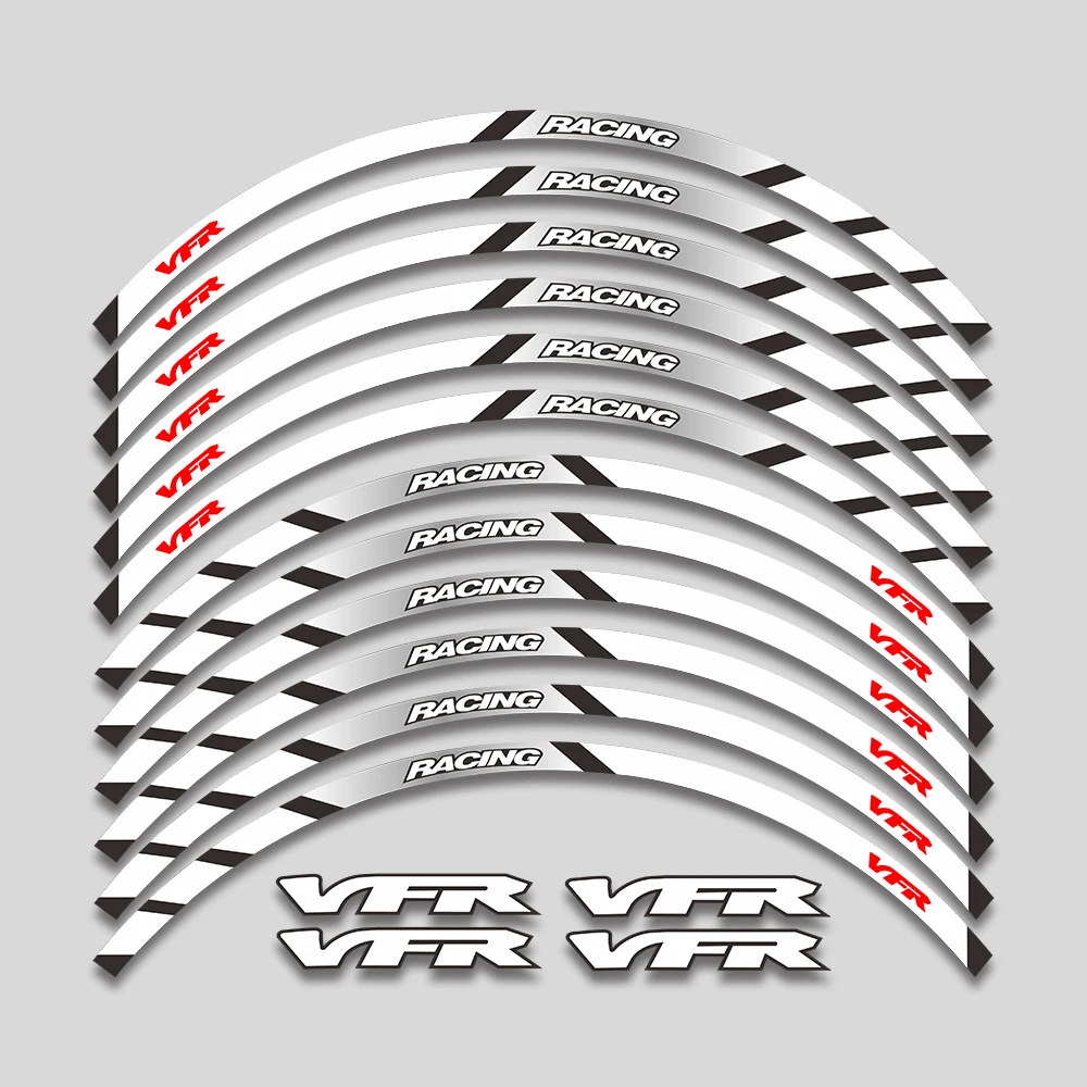 Motorcycle Accessories Wheels Hub Stickers Rim Reflective Stripe For Honda VFR750 VFR800 VFR1200 VFR1200F VFR 750 800 1200 1200F