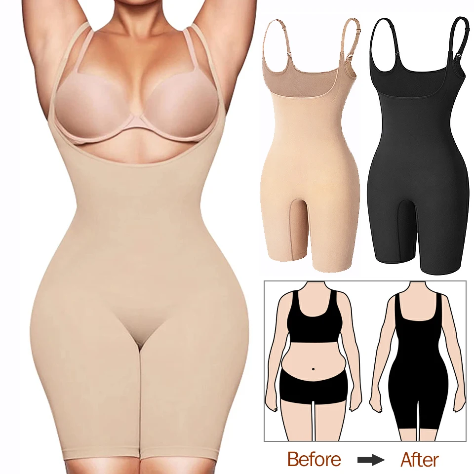 Full Body Tummy Control Shapewear Women Bodysuit Slimming Waist Trainer  Shapewear Push Up Butt Lifter Corset Reductoras - AliExpress