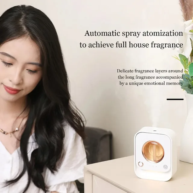 Diffuseur d'aromathérapie à pulvérisation automatique, capteur intelligent, désodorisant USB, Machine de parfum d'huile essentielle pour la maison, le bureau, la salle de toilette 2