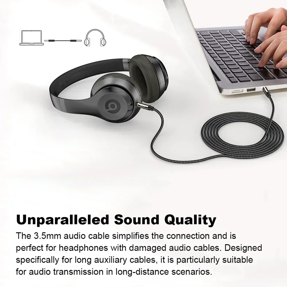3.5mm Aux Cable Jack 3.5 TRS Male To Male Stereo Audio Cable Headphone Phone iPad iPod Car Audio Speaker