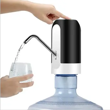 1pcWhite/Black Water Bottle Pump USB Charging Auto Switch Drinking Dispenser Charging One Click Auto Switch Drink Pump Dispenser 3