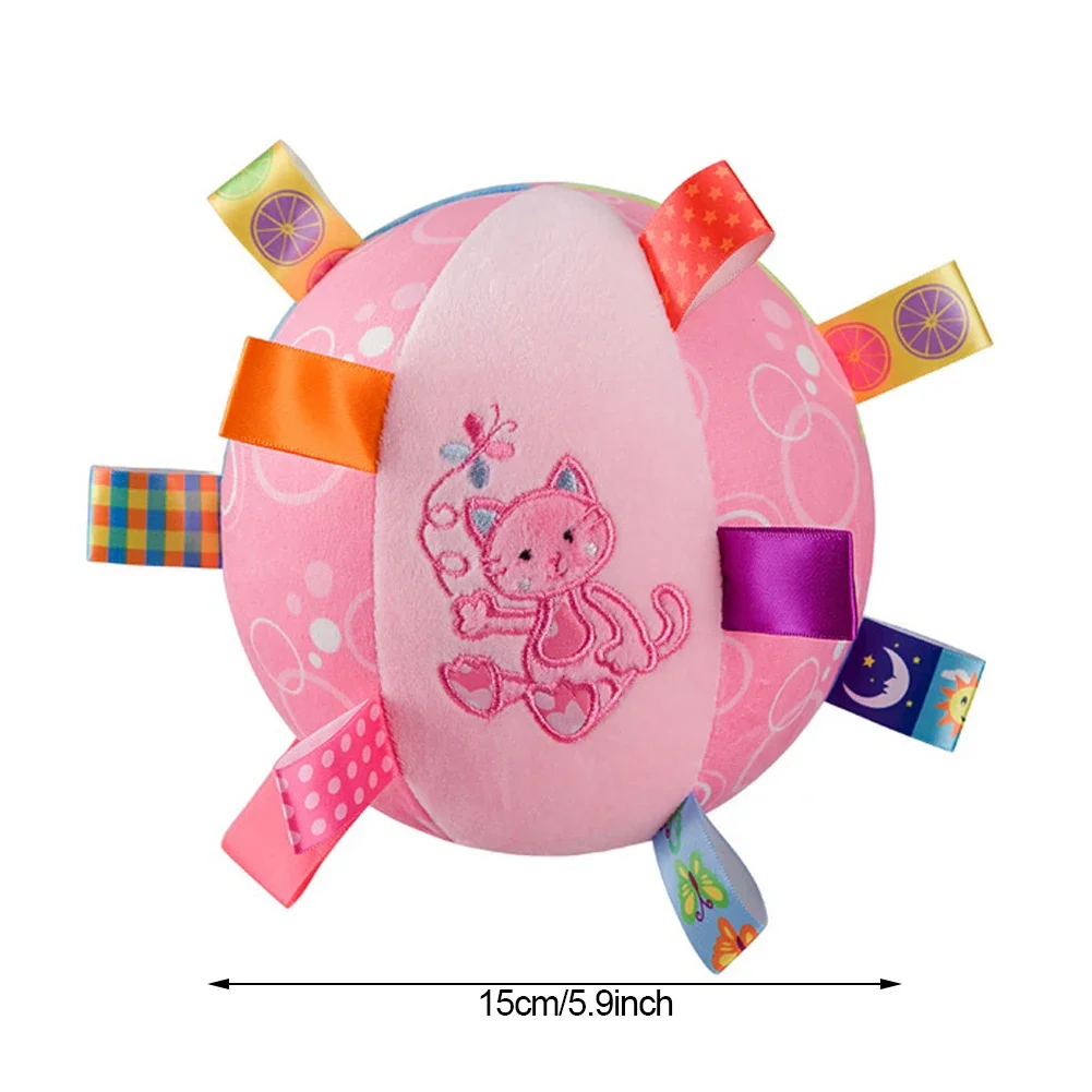 Interactive Ball Dog Toy for Aggressive Chewers Training Decompress Bite Resistant Plush Handle Dog Toys with Bells Pet Supplies 5
