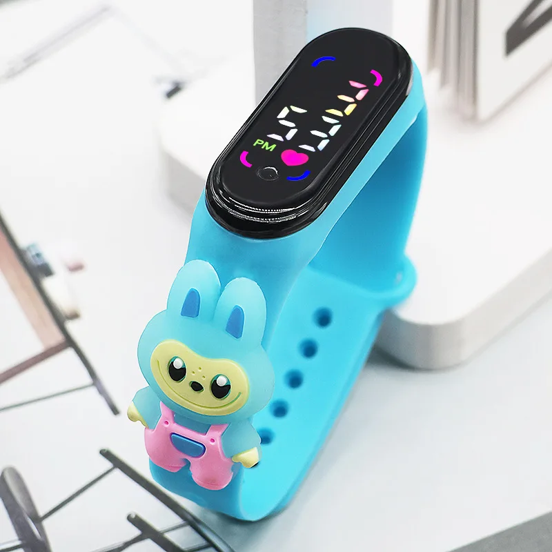 Cartoon LaBuBu Children's Watch Colour Electronic Digital LED Display Watches Fashion Watches Holiday Gift Kids Watches 5