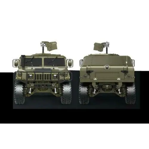 HG 1/10 RC 4*4 P408 U.S. Military Vehicle Racing Car 2Speed ESC Motor Sound Light 16CH Radio TH15071-SMT2 5