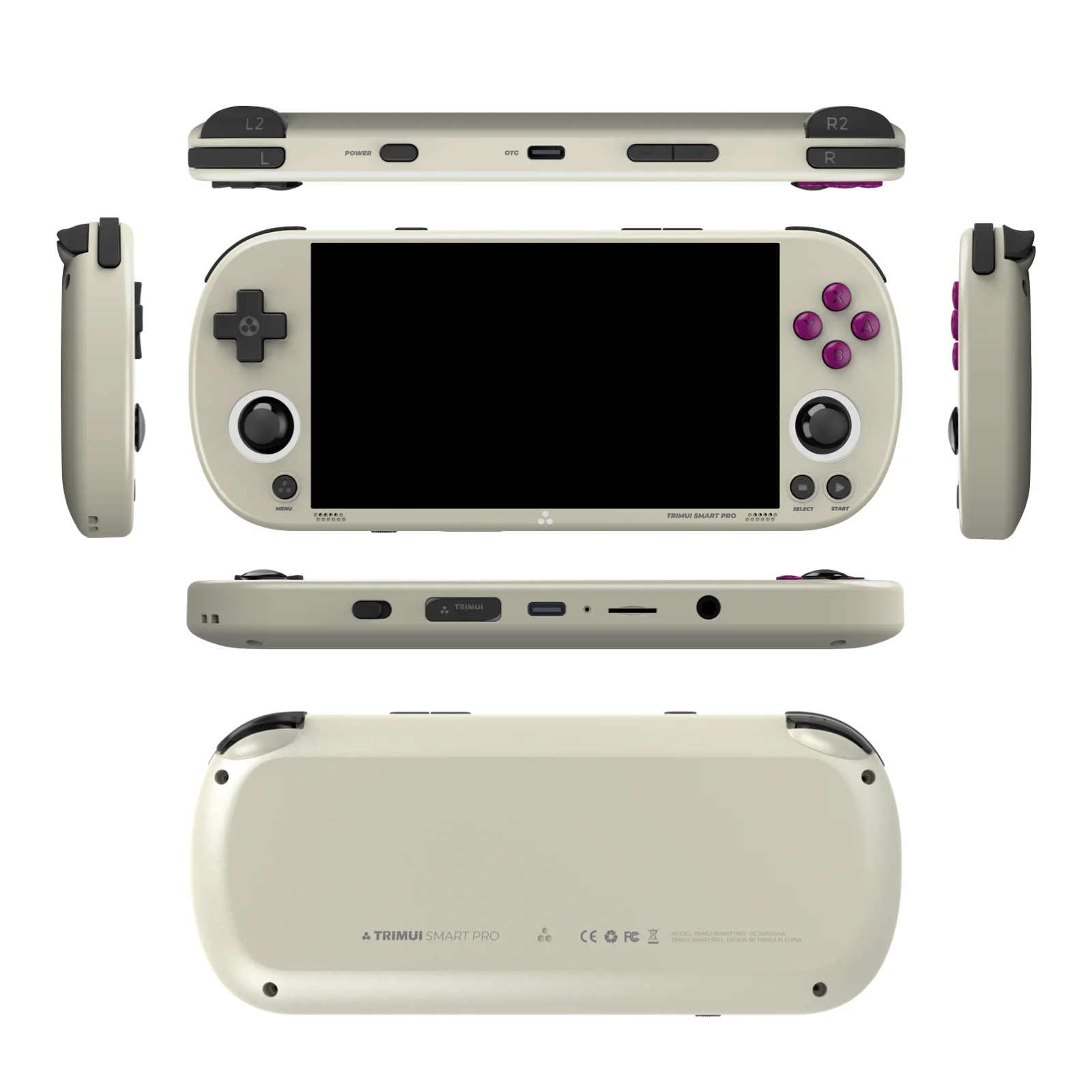 Consola de juegos portátil Trimui Smart Pro con pantalla IPS de 4,96 pulgadas, joystick con sistema Linux, iluminación RGB, reproductor de videojuegos retro Smartpro, regalo