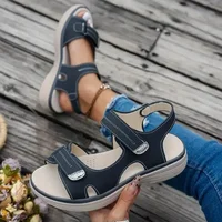 2025 nouvelles femmes sandales à talons compensés été léger plate-forme décontractée grande taille sandales femmes mode antidérapant chaussures de plage femme 2