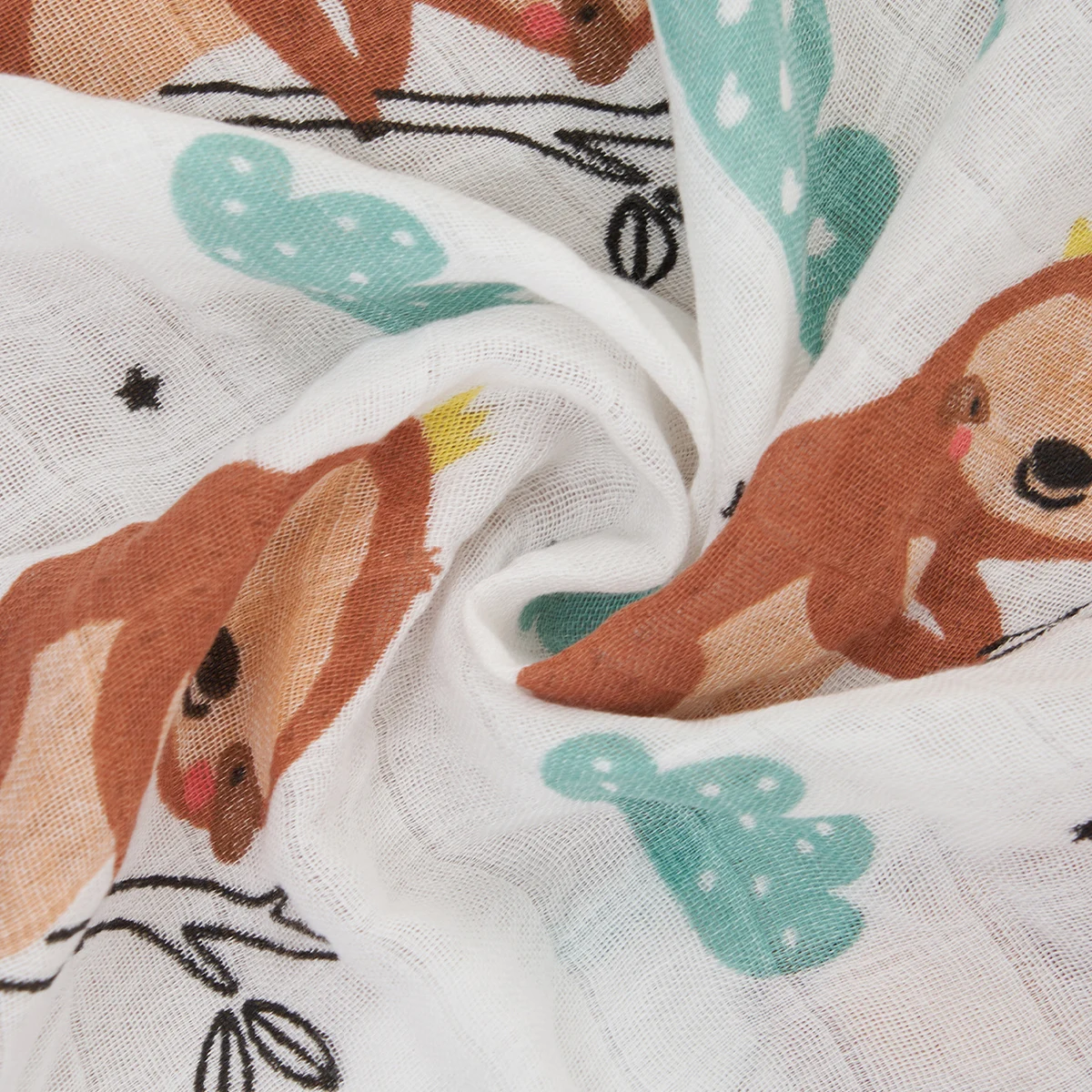HappyFlute New 3Pcs Set 2layer Bamboo Cotton Soft Muslin SKIN-Friendly Swaddles Newborn Wrap Infant Baby Blankets