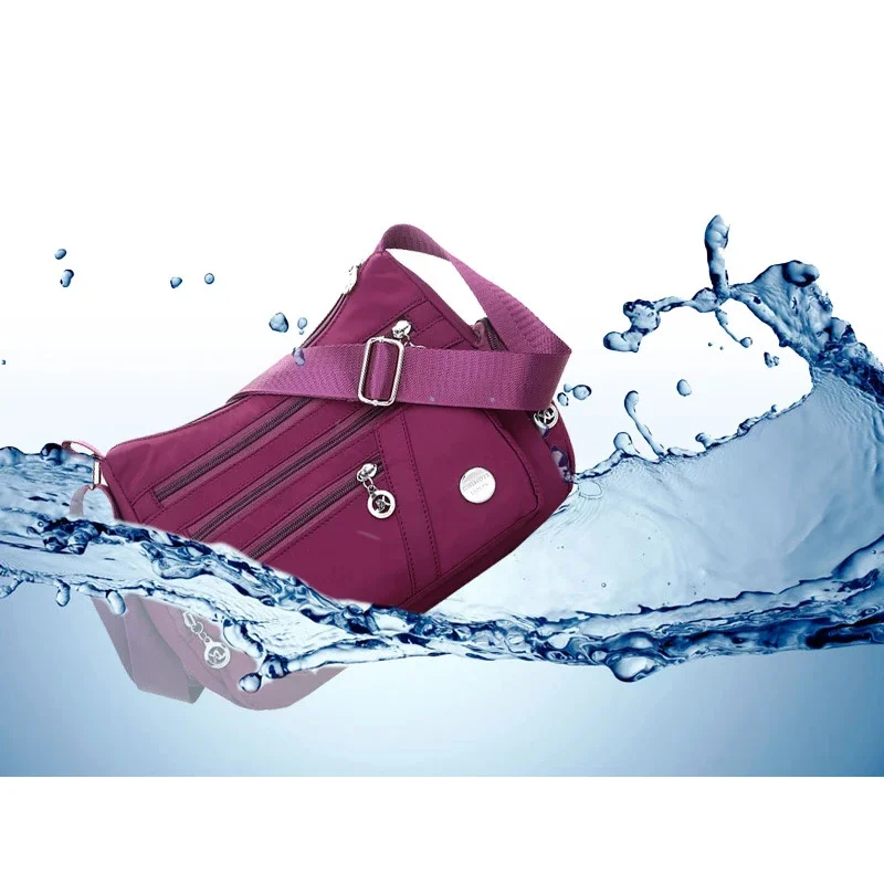 Women's casual large capacity crossbody bag, multifunctional waterproof shoulder bag, shopping handbag