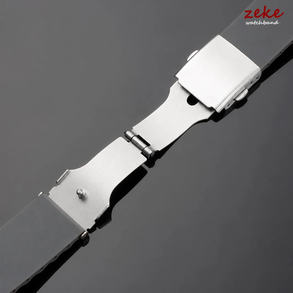 Universal Quick Release Waterproof Sport Silicone Watch Strap - Durable Rubber Wrist Band