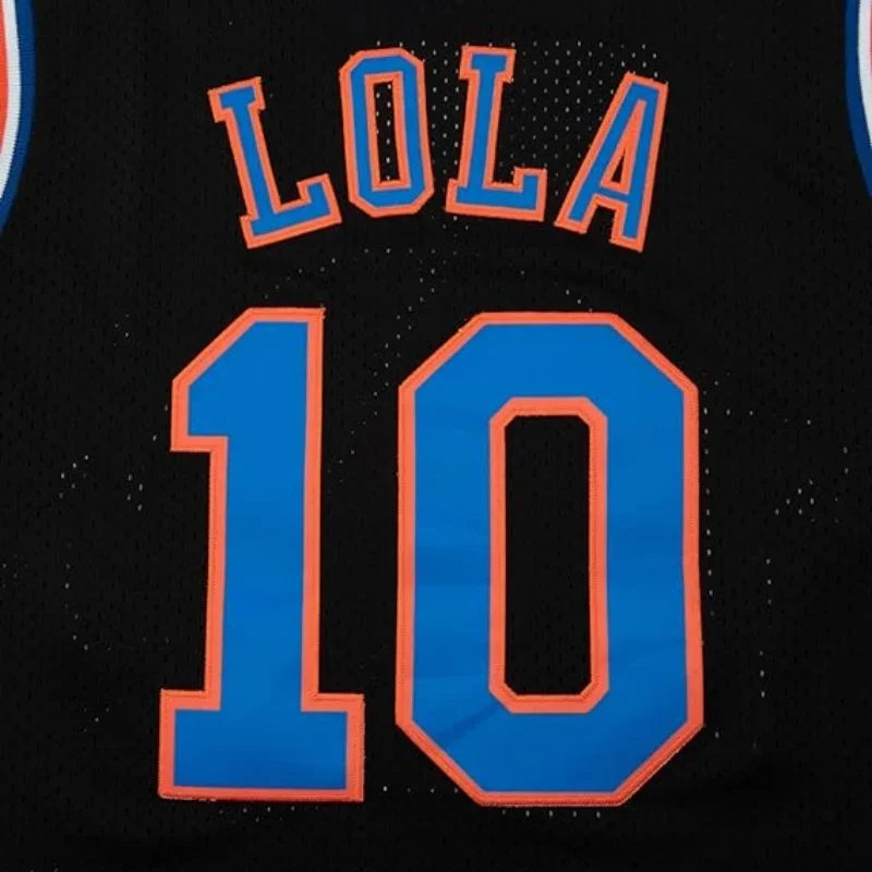 Movie #10 LOLA Cosplay Basketball Jersey Halloween Shirts for Halloween Party White/Black S-3XL
