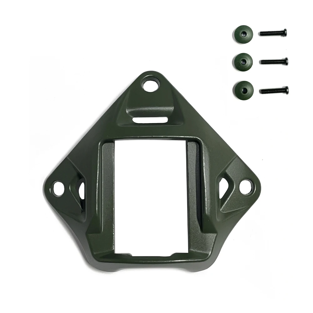 Tactics Helmet NVG Mount Shroud with 3-Hole, Aluminum Alloy Sports Camera Holder