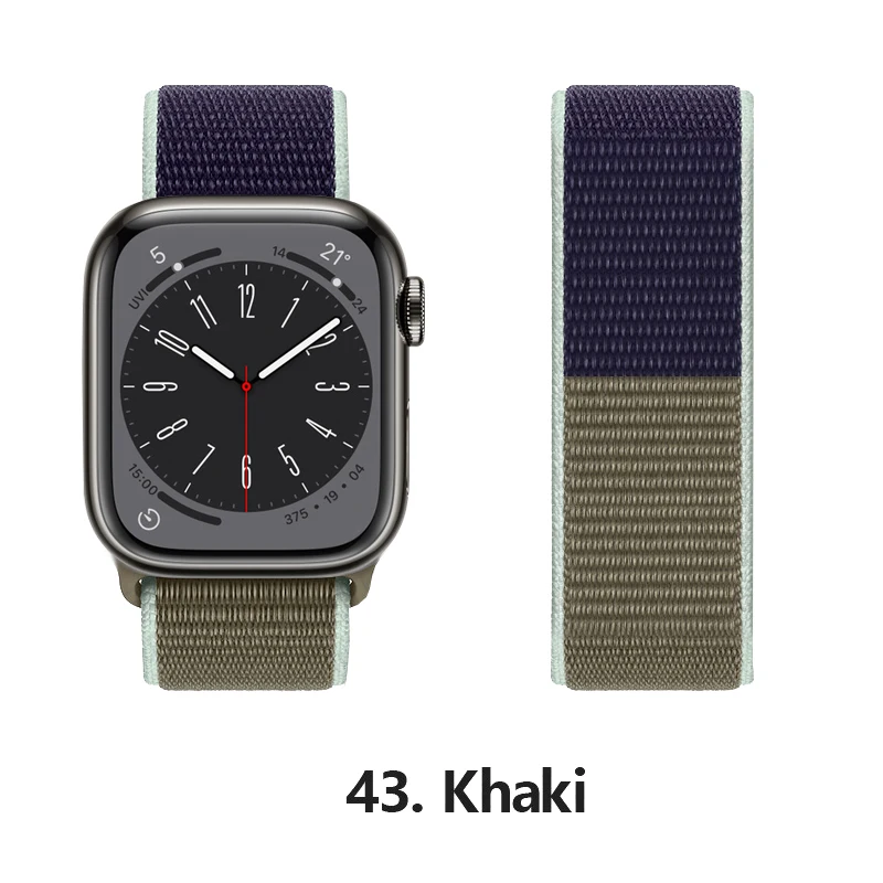 Premium Nylon Sport Strap for Smartwatch - Breathable and Adjustable Bracelet Band