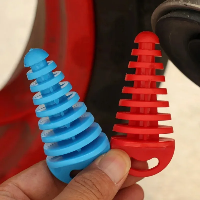 Exhaust Pipe Plug Tailpipe Rubber Air Bleeder Plug Exhaust Wash Plug Pipe Protector for Motocross Off-road Motorcycle Parts