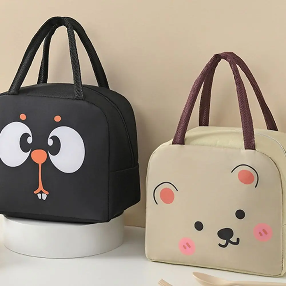 Portable Cartoon Lunch Bag Thermal Thermal Bag Tote Food Small Cooler Oxford Cloth Lunch Box Accessories