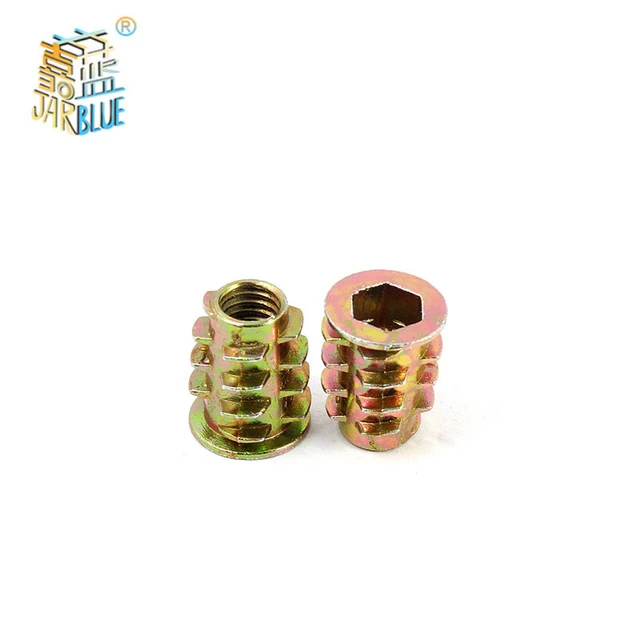 Filetage en alliage de zinc figuré, insert en bois, écrou à bride, tête  d'entraînement hexagonale, meubles, kg, M5, M6, M8, M10, 10 pièces, 20  pièces, 50 pièces - AliExpress