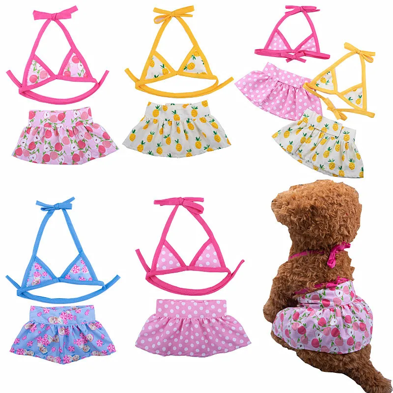 Pet Swimsuit 1PCS Pet Clothes Summer Dog Bikini Beach Clothes Cute Puppy Fashion Swimsuit Pet Supplies For Dogs and Cats Products