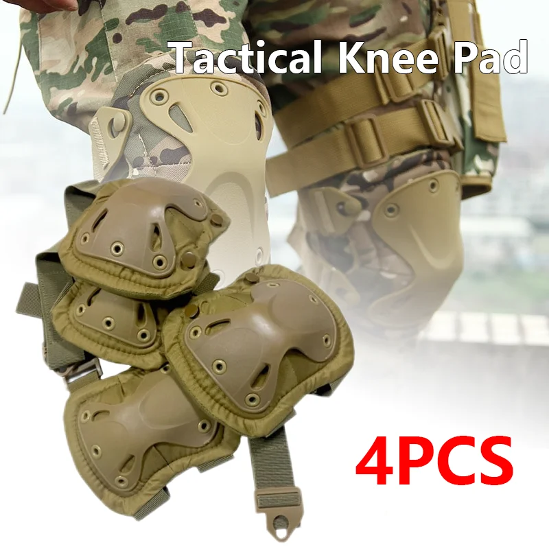 

Tactical Knee Pad Elbow CS Military Protector Army Airsoft Outdoor Sport Hunting Kneepad Safety Gear Knee Protective Pads Hot