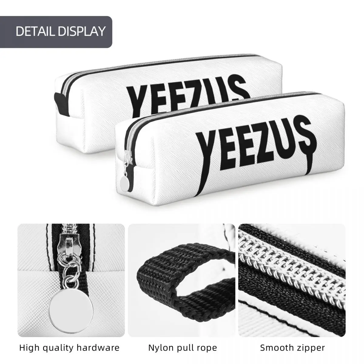 Fun Kanye Ye Pencil Cases Pencilcases Pen for Girl Boy Large Storage Bags Students School Zipper Accessories