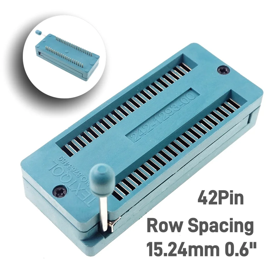 Test Tool IC DIP ZIF ZIP Socket 28 32 42 56 64 Pin Pitch 1.78 mm