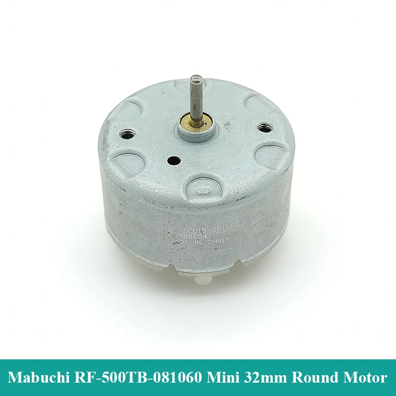 MABUCHI RF-500TB-081060 Mini 500 электродвигатель постоянного тока 6 в 12 В 18 в 24 В 5900 об/мин Micro 32 мм Диаметр Круглый Шпиндельный двигатель «сделай сам» ароматизатор