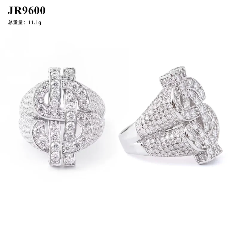 

JR9600 Lefei Fashion Luxury Trendy Classic Moissanite Exquisite Design $ Sign Rings Women Unisex s925 Silver Party Jewelry Gift