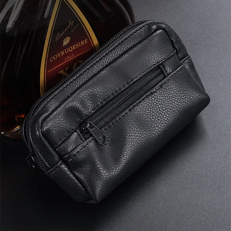 Genuine leather Multifunction Tobacco Smell Proof Bag Travel Bag Wallet Tip Paper Holder Cigar Storage Box 4