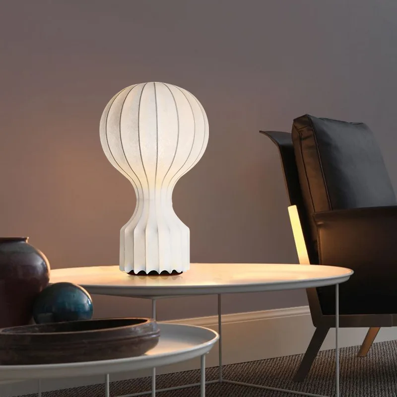 

Table Lamps Fabric Lampshade White Bedroom Bedside Lamp Stand for Study Living Room Indoor Lighting E27