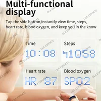 Call ID Reminder Smart Ring Heart Rate Blood Pressure Monitor Men Women Smartring 5ATM Waterproof Health Multi Sports Ring HT30 2