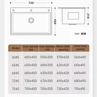 304 มือทําน้ําตกมัลติฟังก์ชั่สมาร์ทโมเดิร์น Undermount Draining ชามเดียวอ่างล้างจานสแตนเลสพร้อมเครื่องล้างจาน 6
