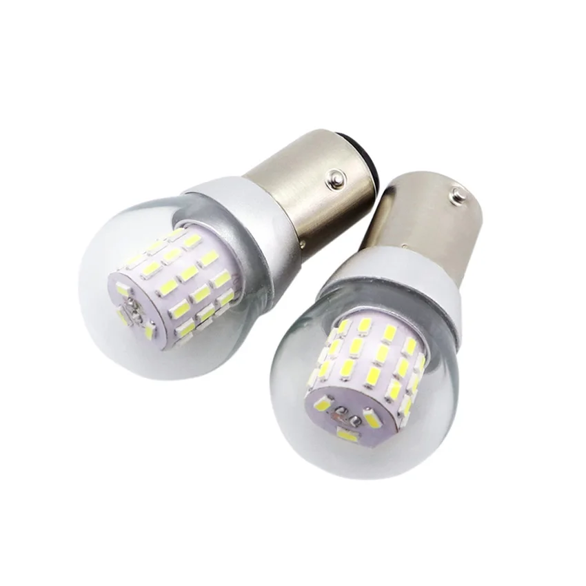 2pcs S25 P21W BA15S LED  BA15D 12-24V Ʈκ Ʈ ׺̼ BAY15D    ҽ