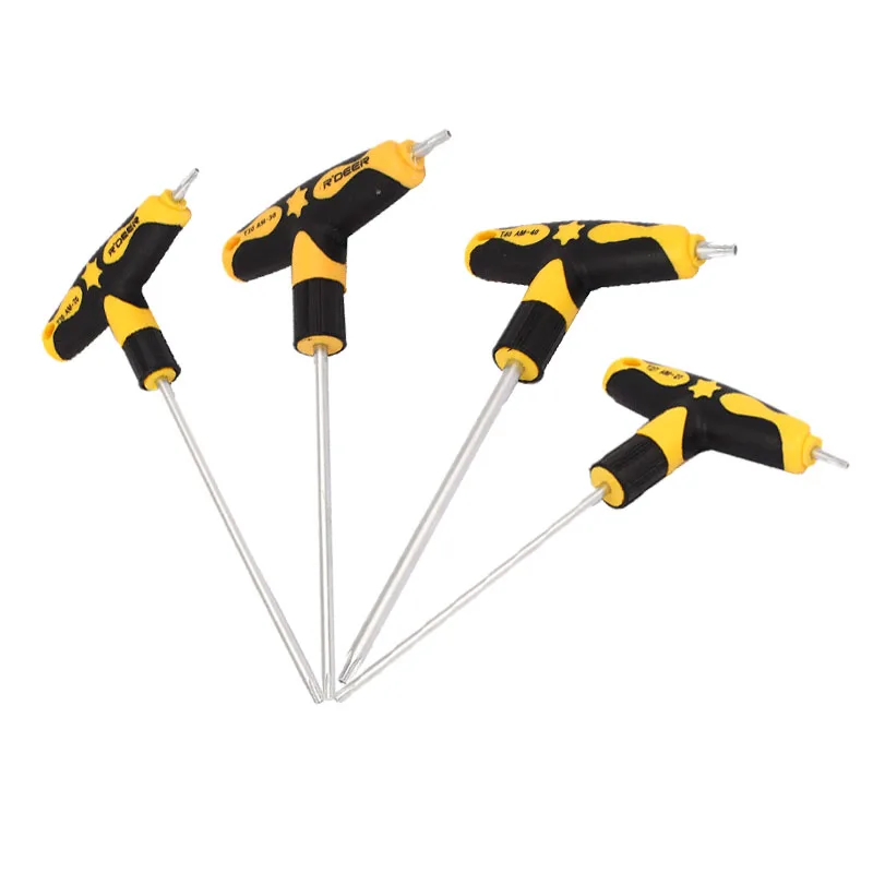 

T10 T20 T25 T27 T30 T40 T-Handle Hex Allen Key Torx Screwdriver Tools Security Torque Star Key Alloy Steel Screwdriver Wrench